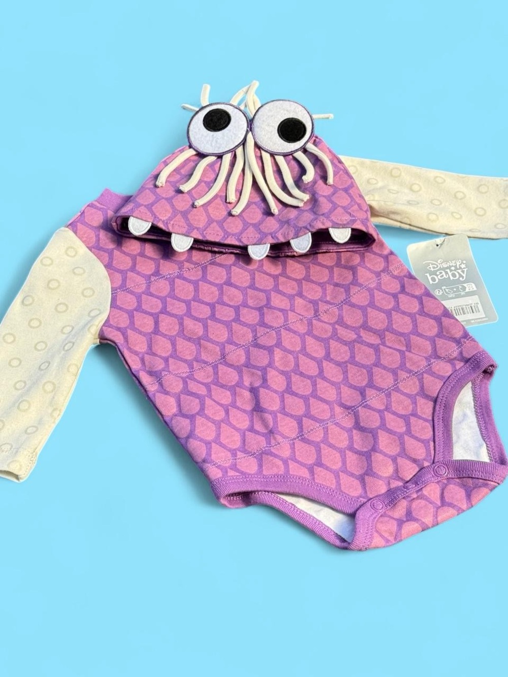 Disney Baby NWT Monster’s Inc Boo Bodysuit Costume size 6-9mo - Picture 1 of 3